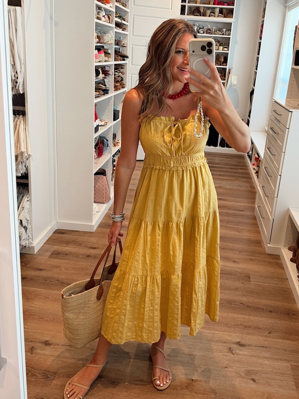 Tie front maxi